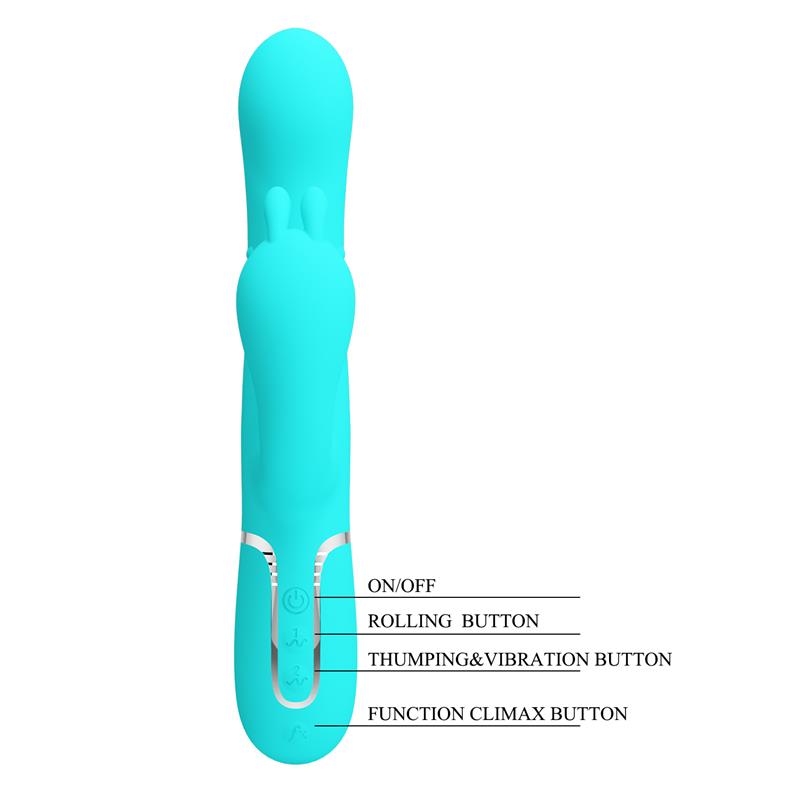 PRETTYLOVE - CAMMY VIBRADOR CON BOLAS ROTADORAS Y CADENA ANAL