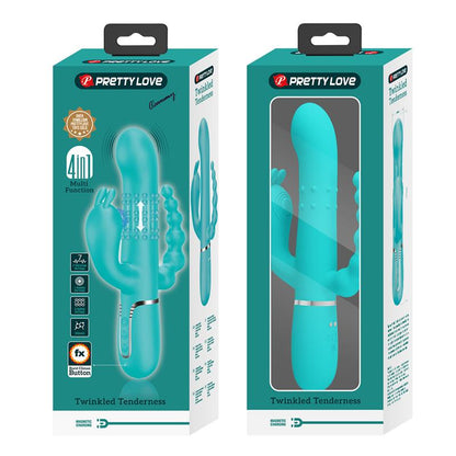 PRETTYLOVE - CAMMY VIBRADOR CON BOLAS ROTADORAS Y CADENA ANAL
