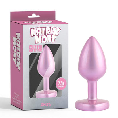 CHISA - CANDY PINK HEART PLUG ANAL CON JOYA EN LA BASE S