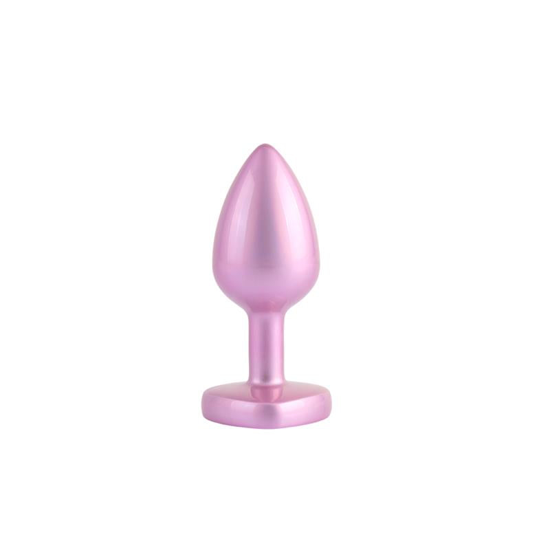 CHISA - CANDY PINK HEART PLUG ANAL CON JOYA EN LA BASE S