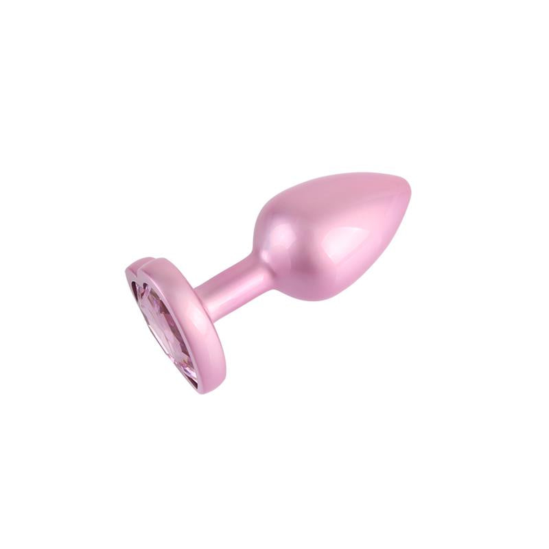 CHISA - CANDY PINK HEART PLUG ANAL CON JOYA EN LA BASE S