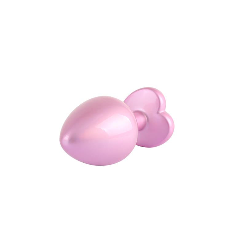 CHISA - CANDY PINK HEART PLUG ANAL CON JOYA EN LA BASE TALLA M