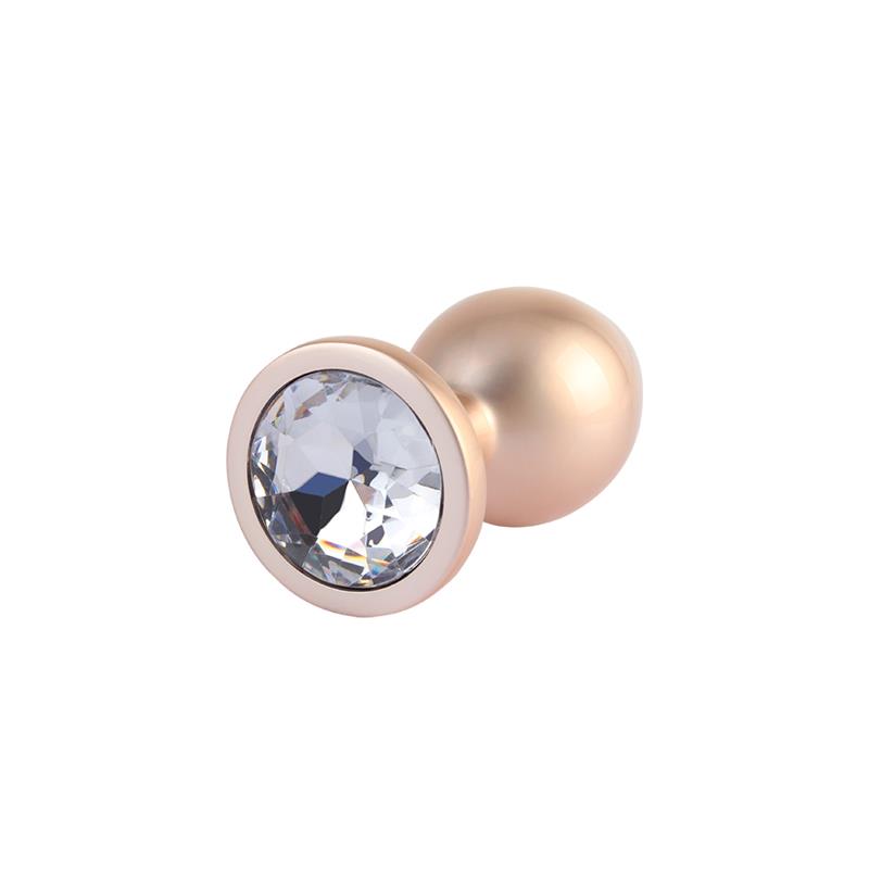 CHISA - CANDY ROSE GOLD GEM PLUG ANAL CON JOYA EN LA BASE TALLA M