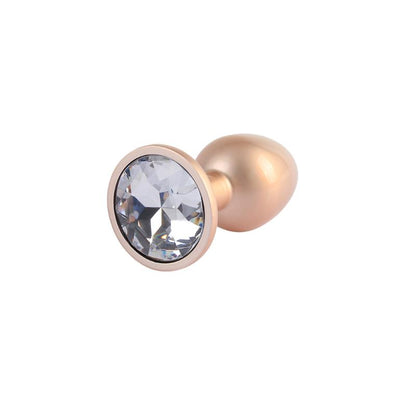 CHISA - CANDY ROSE GOLD GEM PLUG ANAL CON JOYA EN LA BASE TALLA S