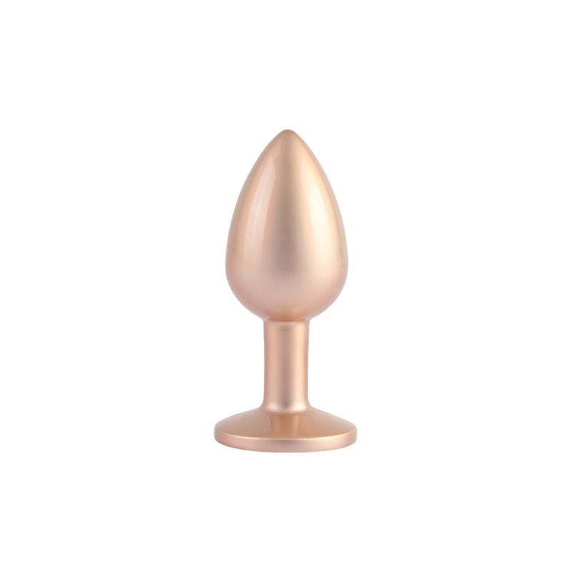 CHISA - CANDY ROSE GOLD GEM PLUG ANAL CON JOYA EN LA BASE TALLA S