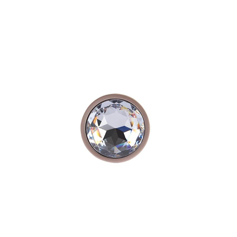 CHISA - CANDY ROSE GOLD GEM PLUG ANAL CON JOYA EN LA BASE TALLA S