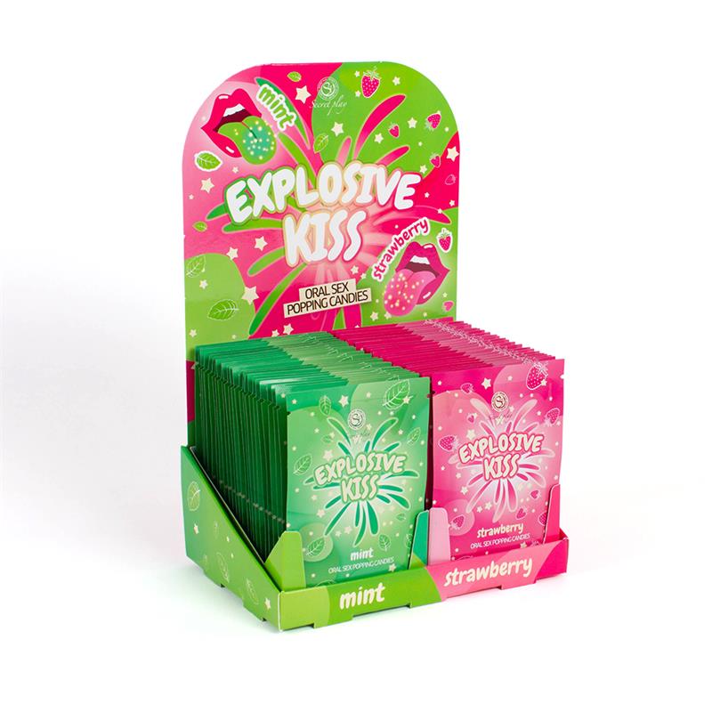 SECRET PLAY - CARAMELOS EXPLOSIVOS SEXO ORAL POPPING CANDIES DISPLAY 48 UNIDADES
