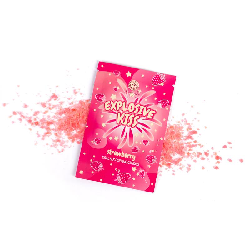 SECRET PLAY - CARAMELOS EXPLOSIVOS SEXO ORAL POPPING CANDIES UNIDAD SABOR FRESA