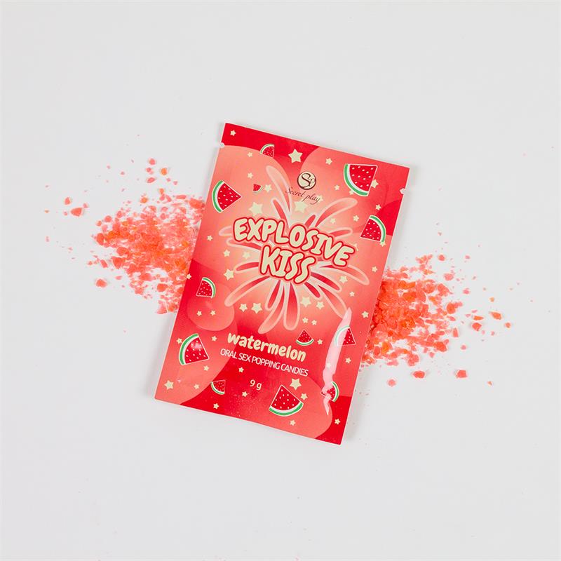 SECRET PLAY - CARAMELOS EXPLOSIVOS SEXO ORAL POPPING CANDIES UNIDAD SABOR SANDÍA