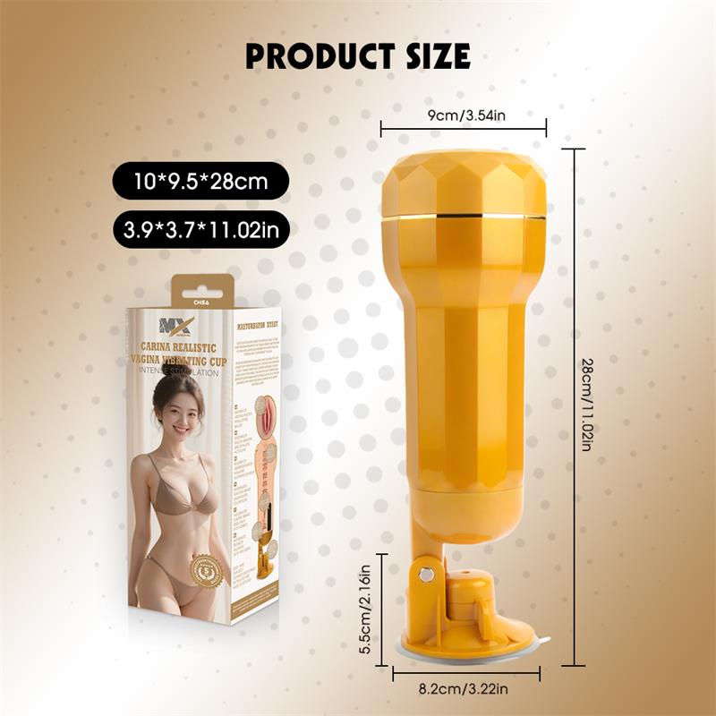 CHISA - CARINA MASTURBADOR VAGINA REALISTA CON VIBRACION