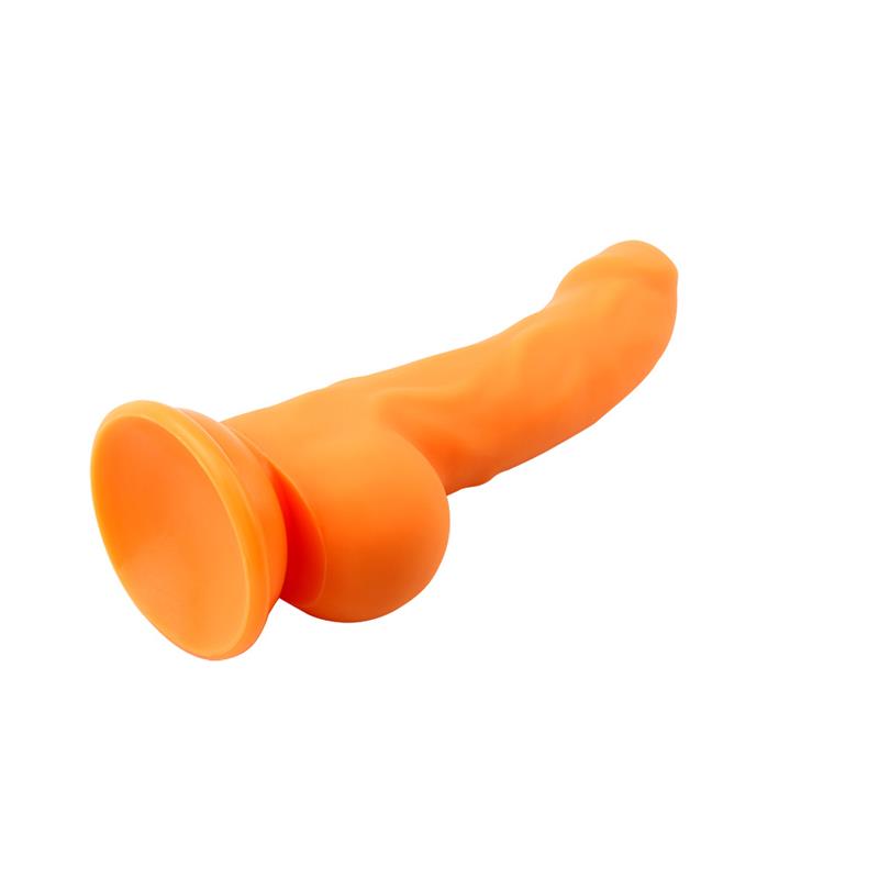 CHISA - CARL.L DILDO SILICONA LIQUIDA NARANJA 21.7CM,O4.1CM