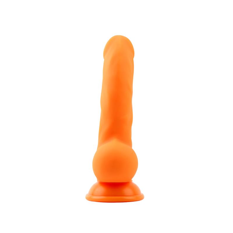 CHISA - CARL.L DILDO SILICONA LIQUIDA NARANJA 21.7CM,O4.1CM
