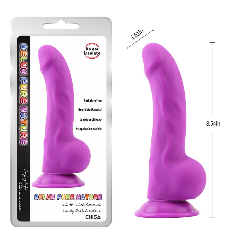 CHISA - CARL.L DILDO SILICONA LIQUIDA PURPURA 21.7CM