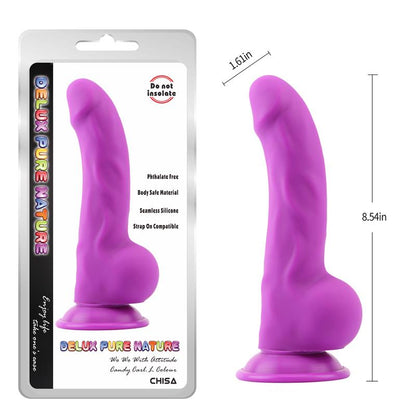 CHISA - CARL.L DILDO SILICONA LIQUIDA PURPURA 21.7CM