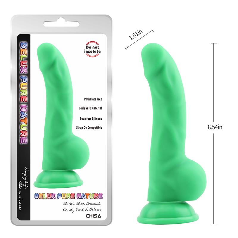 CHISA - CARL.L DILDO SILICONA LIQUIDA VERDE 21.7CM