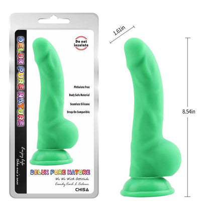 CHISA - CARL.L DILDO SILICONA LIQUIDA VERDE 21.7CM