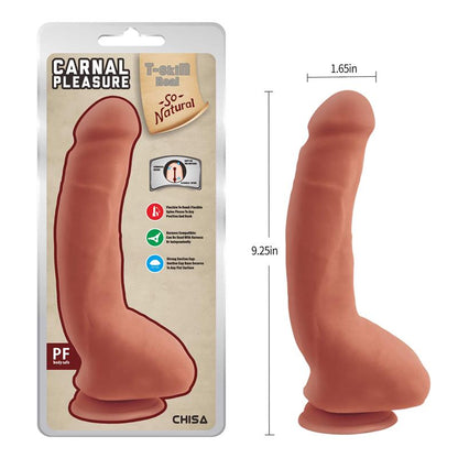 CHISA - CARNAL PLEASURE DILDO DUAL DENSITY BRONCEADO 23.5CM