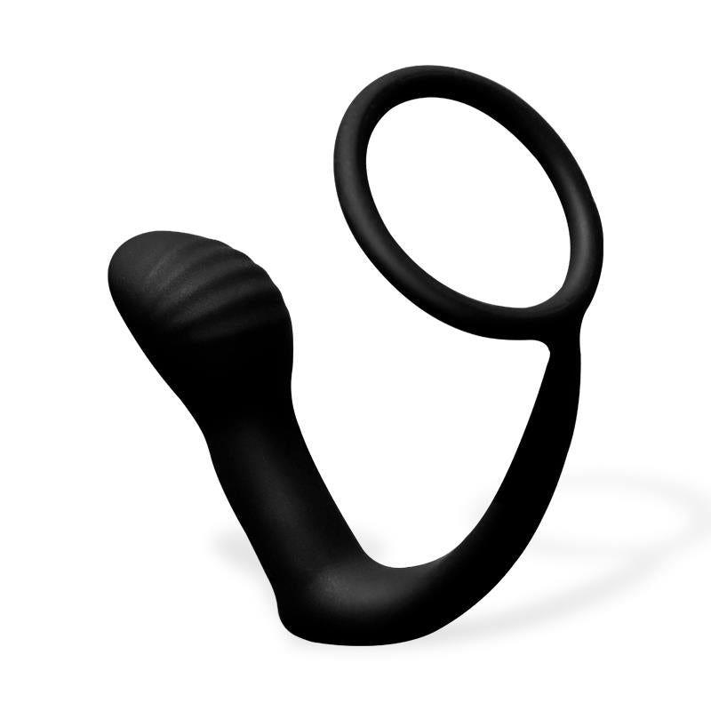 AFTERDARK - CARNELIAN PLUG ANAL CON VIBRACIÓN Y ANILLO PARA EL PENE