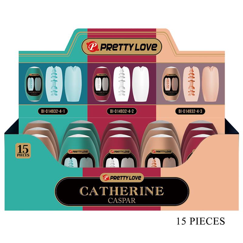 PRETTYLOVE - CASPAR DISPLAY 15 MANGAS MASTURBADORAS