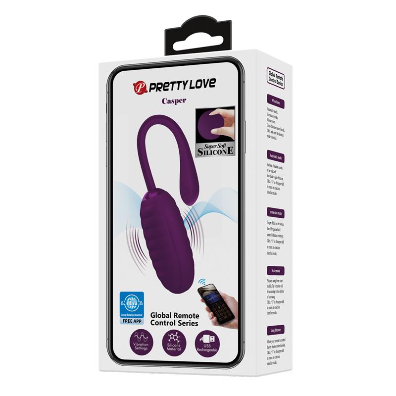 PRETTYLOVE - CASPER HUEVO VIBRADOR CON APP