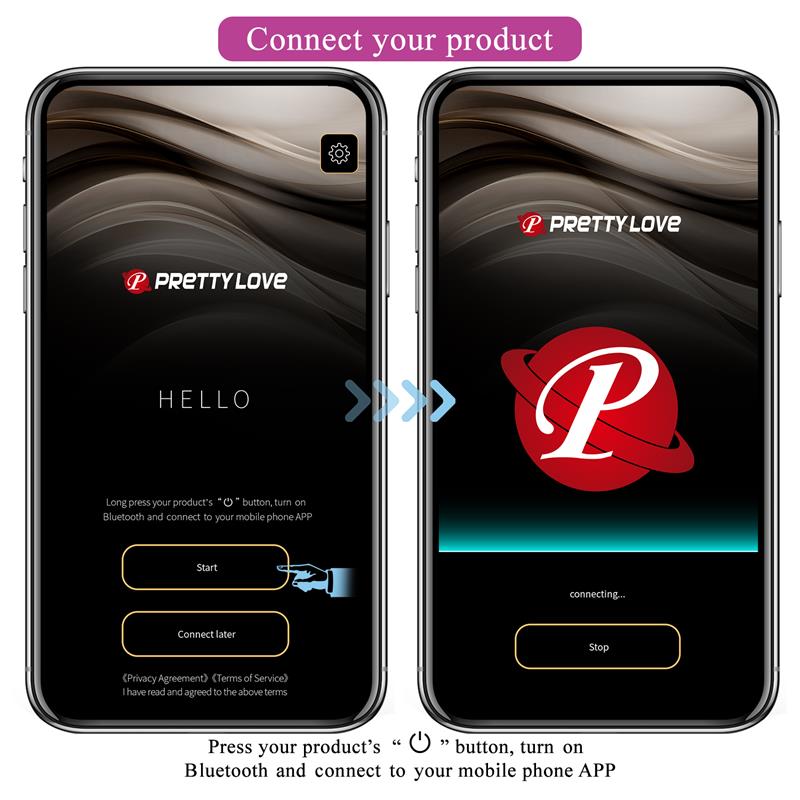 PRETTYLOVE - CATALINA HUEVO VIBRADOR CON APP PÚRPURA