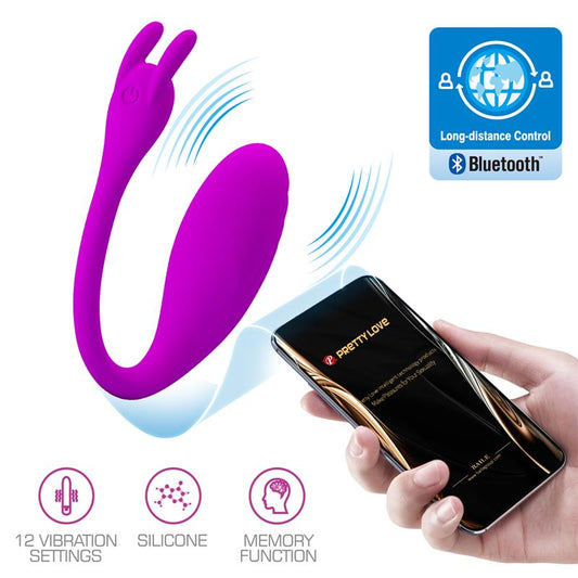 PRETTYLOVE - CATALINA HUEVO VIBRADOR CON APP ROSA