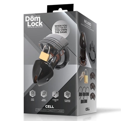 DOMLOCK - CELL JAULA PARA EL PENE CON ESPACIADORES
