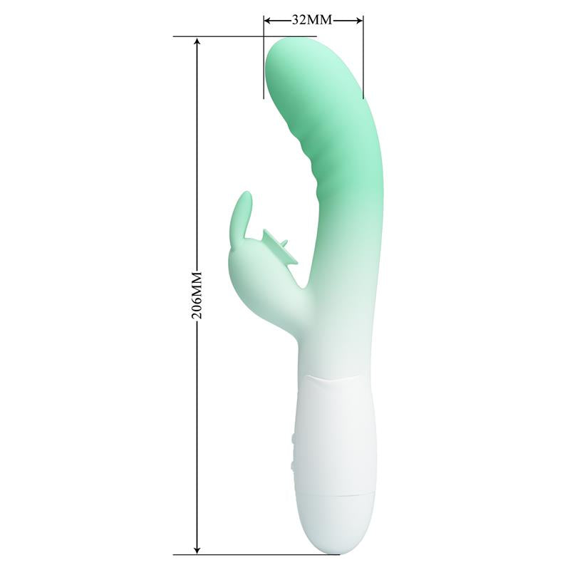 PRETTYLOVE - CERBERUS VIBRADOR CON LENGUA LICKING