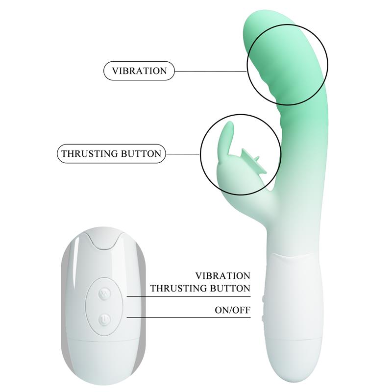 PRETTYLOVE - CERBERUS VIBRADOR CON LENGUA LICKING