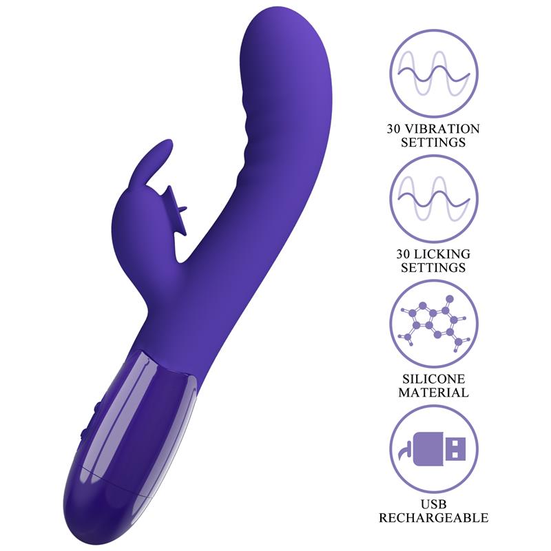 PRETTYLOVE - CERBERUS YOUTH VIBRADOR CON LENGUA