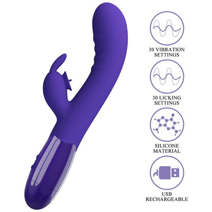 PRETTYLOVE - CERBERUS YOUTH VIBRADOR CON LENGUA