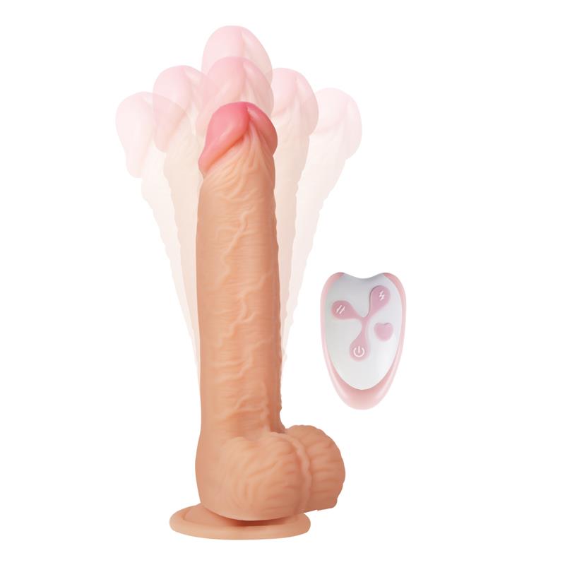 CENTAURO - CESUR 3.0 DILDO REALISTA VIBRACIÓN, MOVIMIENTO ONDULANTE, 360º Y TELESCÓPICO CONTROL REMOTO USB