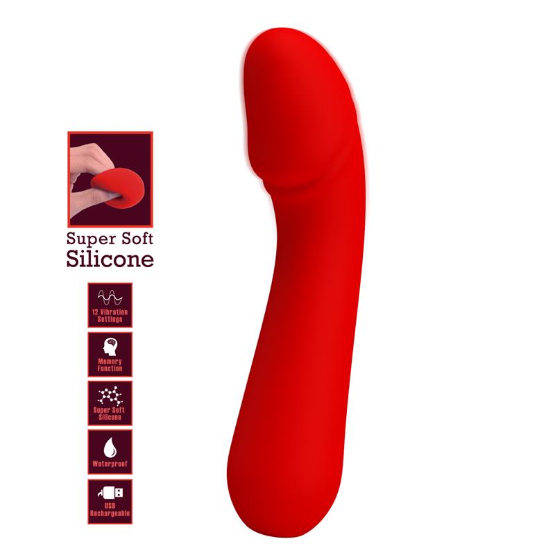 PRETTYLOVE - CETUS VIBRADOR ROJO