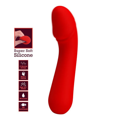 PRETTYLOVE - CETUS VIBRADOR ROJO