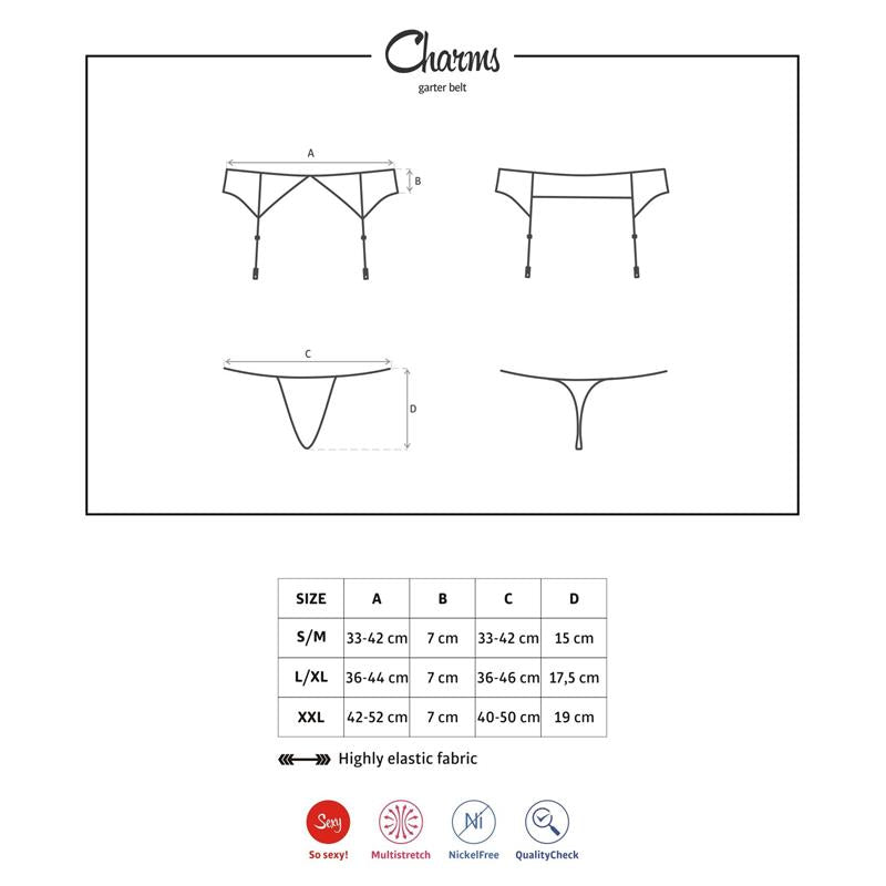 OBSESSIVE - CHARMS LIGUERO Y TANGA