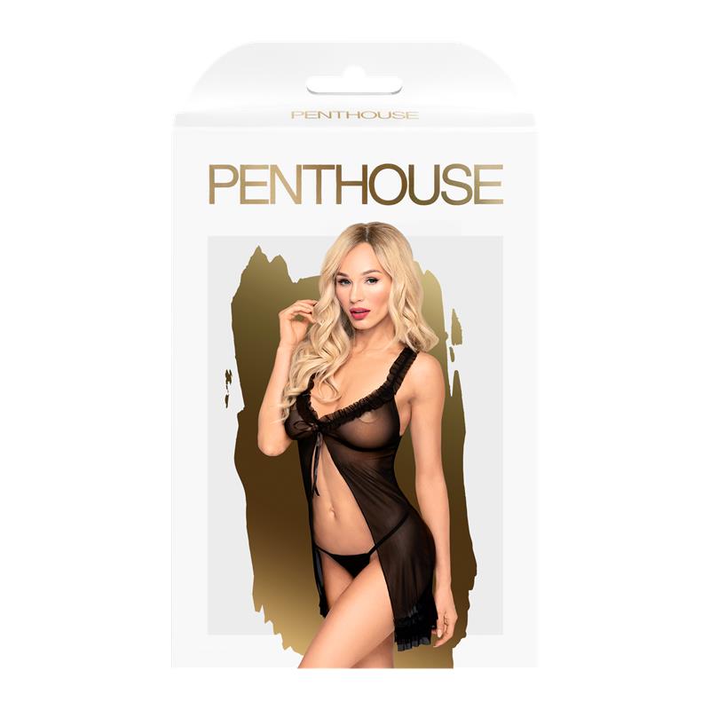 PENTHOUSE - CHEMISE AFTER SUNSET NEGRO