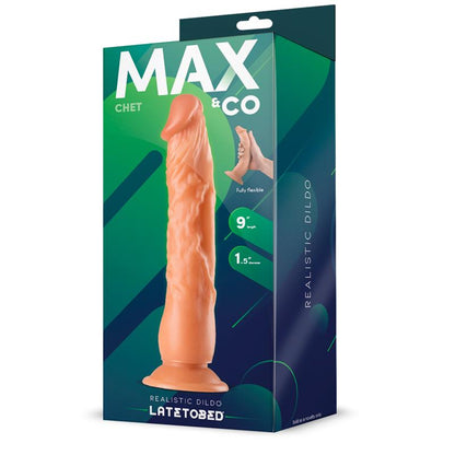 MAX & CO - CHET DILDO REALISTA NATURAL 9 - 23 CM