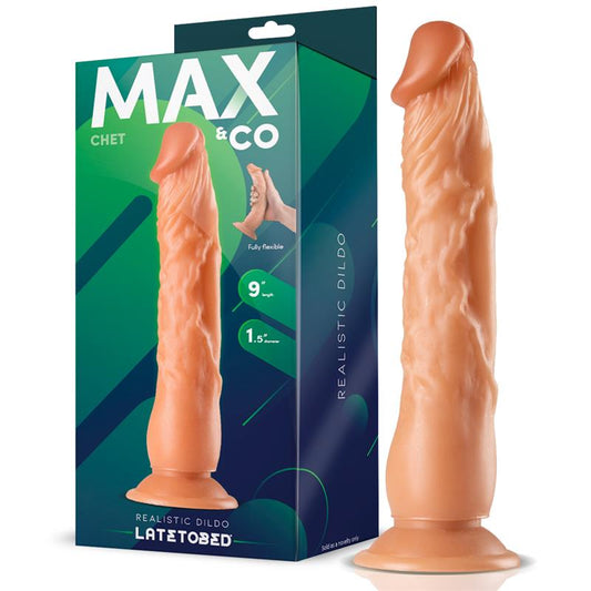 MAX & CO - CHET DILDO REALISTA NATURAL 9 - 23 CM