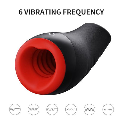OTOUCH - CHIVEN 3 MASTURBADOR MASCULINO EFECTO CALOR SILICONA LÍQUIDA NEGRO