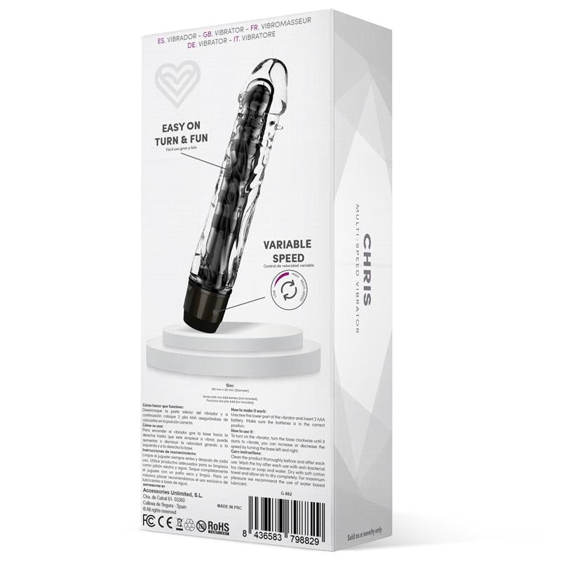LATETOBED - CHRIS VIBRADOR MULTI VELOCIDAD NEGRO