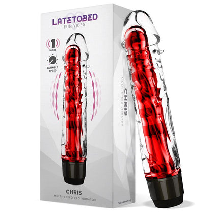 LATETOBED - CHRIS VIBRADOR MULTI VELOCIDAD ROJO