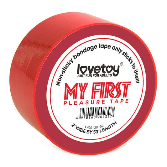 LOVETOY - CINTA BONDAGE NO PEGAJOSA ROJO