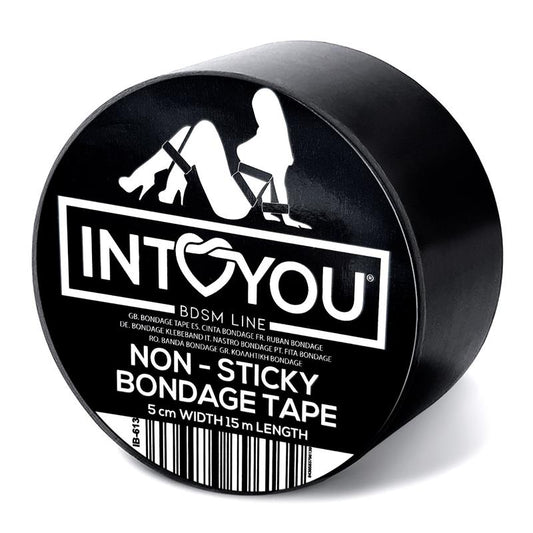 INTOYOU BDSM LINE - CINTA DE BONDAGE NO PEGAJOSA NEGRO 5 METROS