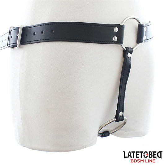 LATETOBED BDSM LINE - CINTURÓN CASTIDAD TIPO TANGA AJUSTABLE