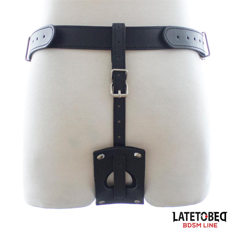 LATETOBED BDSM LINE - CINTURÓN CASTIDAD TIPO TANGA AJUSTABLE