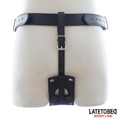LATETOBED BDSM LINE - CINTURÓN CASTIDAD TIPO TANGA AJUSTABLE