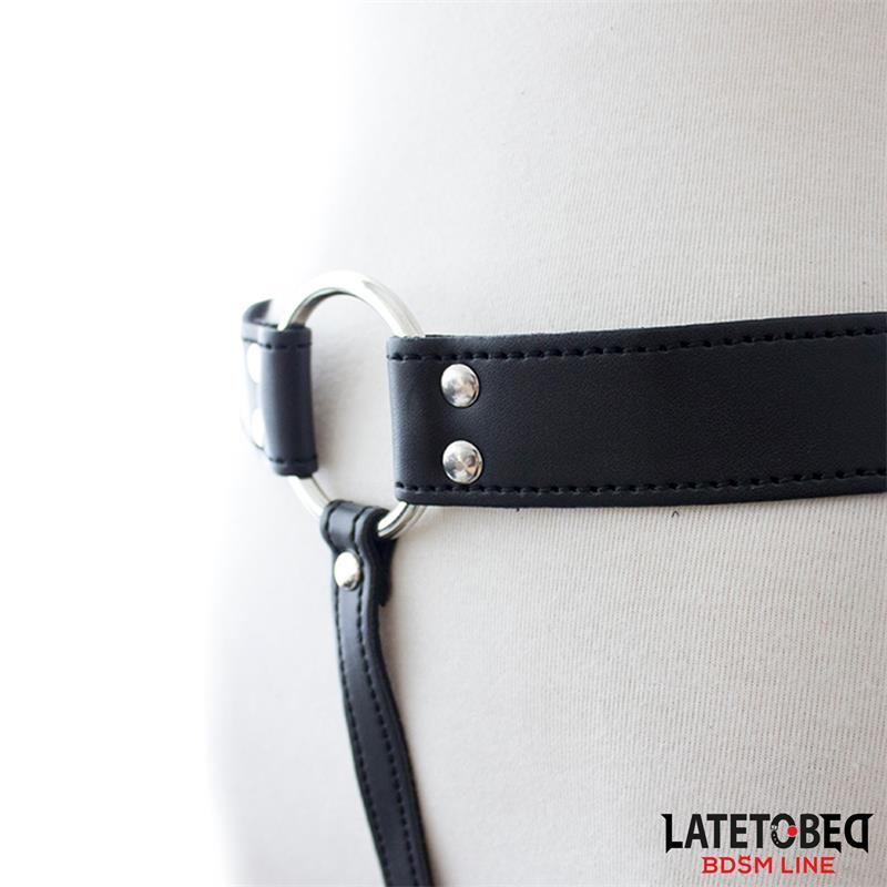 LATETOBED BDSM LINE - CINTURÓN CASTIDAD TIPO TANGA AJUSTABLE