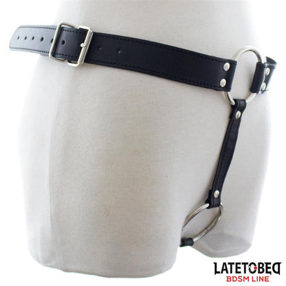 LATETOBED BDSM LINE - CINTURÓN CASTIDAD TIPO TANGA AJUSTABLE