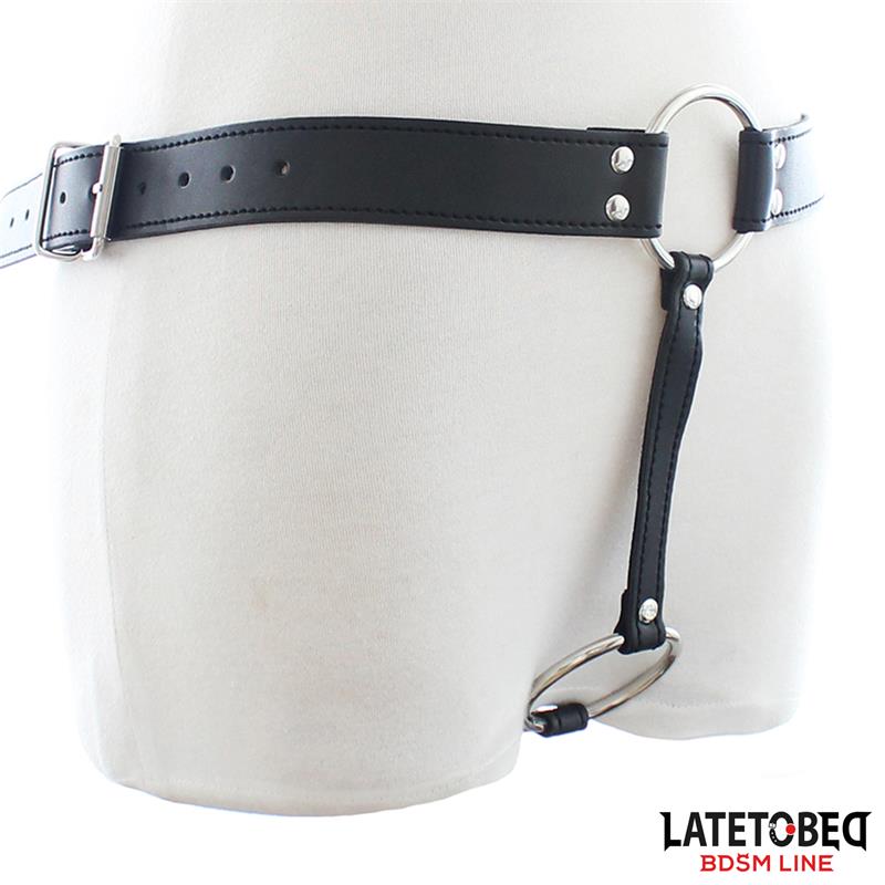 LATETOBED BDSM LINE - CINTURÓN CASTIDAD TIPO TANGA AJUSTABLE