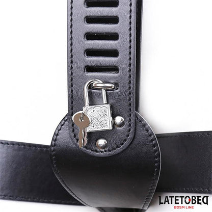LATETOBED BDSM LINE - CINTURÓN DE CASTIDAD AJUSTABLE